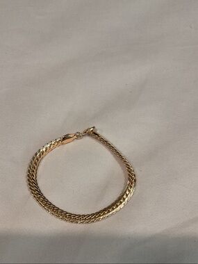 Gold Braided Chain Bracelet - Women Jewelry